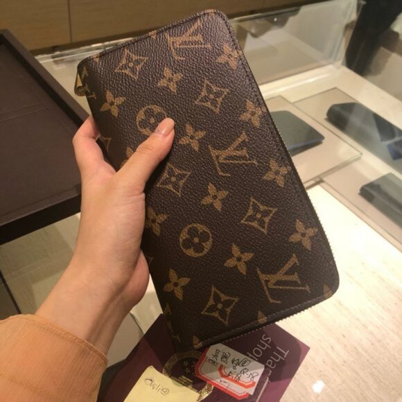 Zip Around Brown Monogram Zippy Wallet - Picture 5 of 7